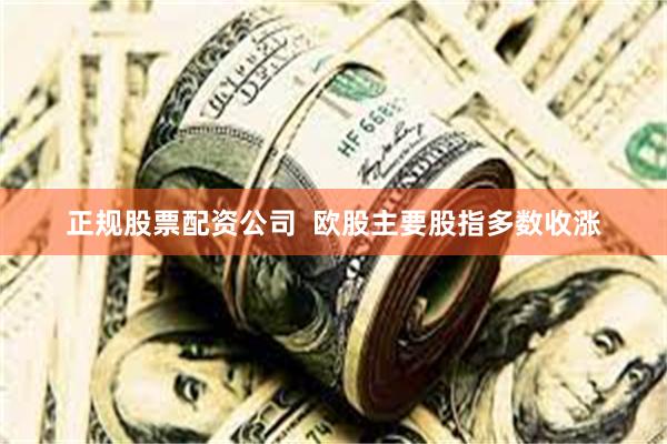 正规股票配资公司  欧股主要股指多数收涨
