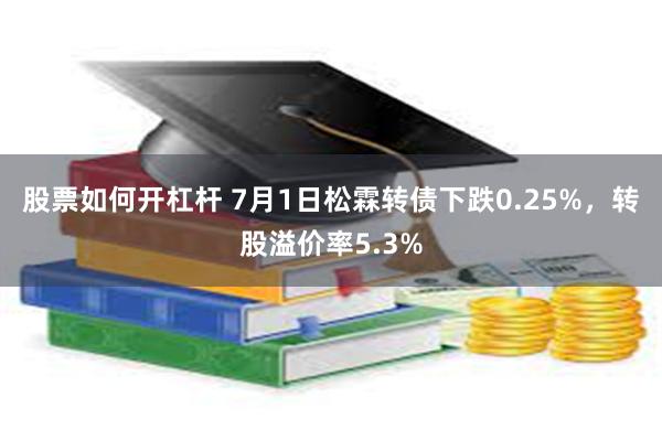 股票如何开杠杆 7月1日松霖转债下跌0.25%，转股溢价率5.3%