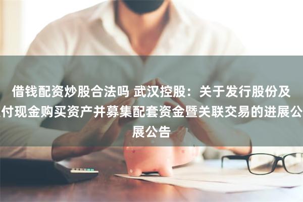 借钱配资炒股合法吗 武汉控股：关于发行股份及支付现金购买资产并募集配套资金暨关联交易的进展公告